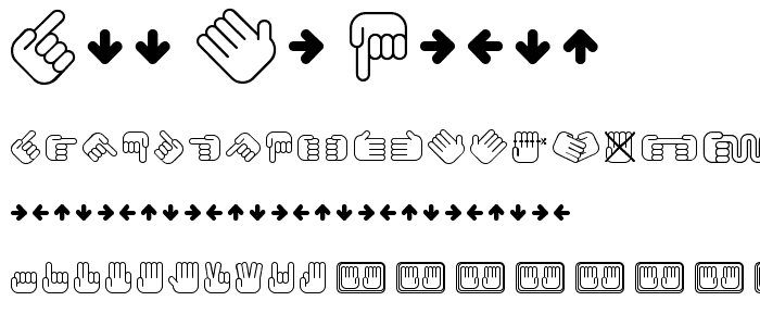All My Hands font